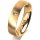 Ring 14 Karat Gelbgold 5.0 mm l&auml;ngsmatt 1 Brillant G vs 0,025ct