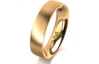 Ring 18 Karat Gelbgold 5.0 mm l&auml;ngsmatt