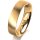 Ring 18 Karat Gelbgold 5.0 mm l&auml;ngsmatt