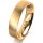 Ring 18 Karat Gelbgold 5.0 mm sandmatt