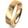 Ring 18 Karat Gelbgold 5.0 mm l&auml;ngsmatt 1 Brillant G vs 0,050ct