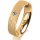 Ring 18 Karat Gelbgold 5.0 mm kreismatt 1 Brillant G vs 0,050ct