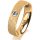 Ring 18 Karat Gelbgold 5.0 mm kreismatt 1 Brillant G vs 0,090ct
