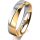 Ring 14 Karat Gelb-/Weissgold 5.0 mm poliert