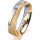 Ring 14 Karat Gelb-/Weissgold 5.0 mm kreismatt