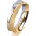 Ring 18 Karat Gelb-/Weissgold 5.0 mm kreismatt