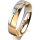 Ring 18 Karat Gelb-/Weissgold 5.0 mm poliert 1 Brillant G vs 0,025ct