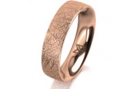Ring 14 Karat Rotgold 5.0 mm kristallmatt