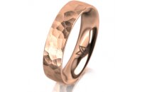 Ring 14 Karat Rotgold 5.0 mm diamantmatt