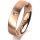 Ring 14 Karat Rotgold 5.0 mm l&auml;ngsmatt 1 Brillant G vs 0,025ct