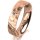 Ring 14 Karat Rotgold 5.0 mm diamantmatt 1 Brillant G vs 0,025ct