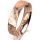 Ring 14 Karat Rotgold 5.0 mm diamantmatt 5 Brillanten G vs Gesamt 0,035ct