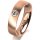 Ring 14 Karat Rotgold 5.0 mm l&auml;ngsmatt 1 Brillant G vs 0,090ct