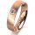 Ring 14 Karat Rotgold 5.0 mm sandmatt 1 Brillant G vs 0,090ct