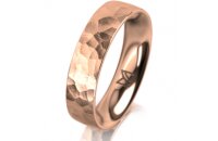 Ring 18 Karat Rotgold 5.0 mm diamantmatt