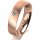 Ring 18 Karat Rotgold 5.0 mm sandmatt 1 Brillant G vs 0,050ct