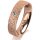Ring 18 Karat Rotgold 5.0 mm kristallmatt 1 Brillant G vs 0,050ct