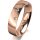 Ring 18 Karat Rotgold 5.0 mm poliert 3 Brillanten G vs Gesamt 0,040ct