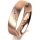 Ring 18 Karat Rotgold 5.0 mm l&auml;ngsmatt 5 Brillanten G vs Gesamt 0,035ct