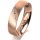 Ring 18 Karat Rotgold 5.0 mm sandmatt 5 Brillanten G vs Gesamt 0,035ct
