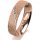 Ring 18 Karat Rotgold 5.0 mm kristallmatt 5 Brillanten G vs Gesamt 0,035ct