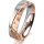 Ring 14 Karat Rot-/Weissgold 5.0 mm diamantmatt