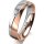 Ring 14 Karat Rot-/Weissgold 5.0 mm poliert 1 Brillant G vs 0,025ct