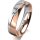 Ring 14 Karat Rot-/Weissgold 5.0 mm poliert 1 Brillant G vs 0,050ct