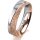 Ring 18 Karat Rot-/Weissgold 5.0 mm kristallmatt