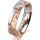 Ring 18 Karat Rot-/Weissgold 5.0 mm diamantmatt