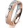 Ring 18 Karat Rot-/Weissgold 5.0 mm kreismatt 1 Brillant G vs 0,090ct