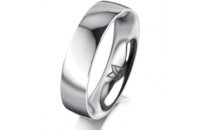 Ring 14 Karat Weissgold 5.0 mm poliert