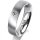 Ring 14 Karat Weissgold 5.0 mm l&auml;ngsmatt 1 Brillant G vs 0,050ct