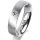 Ring 14 Karat Weissgold 5.0 mm sandmatt 1 Brillant G vs 0,050ct