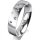 Ring 18 Karat Weissgold 5.0 mm poliert 5 Brillanten G vs Gesamt 0,055ct