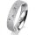 Ring 18 Karat Weissgold 5.0 mm kreismatt 5 Brillanten G vs Gesamt 0,055ct