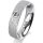Ring 18 Karat Weissgold 5.0 mm kreismatt 1 Brillant G vs 0,090ct