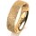 Ring 14 Karat Gelbgold 5.5 mm kristallmatt
