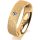Ring 14 Karat Gelbgold 5.5 mm kreismatt 1 Brillant G vs 0,050ct