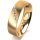 Ring 14 Karat Gelbgold 5.5 mm l&auml;ngsmatt 5 Brillanten G vs Gesamt 0,045ct