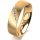 Ring 14 Karat Gelbgold 5.5 mm sandmatt 5 Brillanten G vs Gesamt 0,045ct