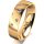 Ring 14 Karat Gelbgold 5.5 mm poliert 5 Brillanten G vs Gesamt 0,065ct