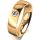 Ring 14 Karat Gelbgold 5.5 mm poliert 1 Brillant G vs 0,090ct
