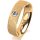 Ring 14 Karat Gelbgold 5.5 mm kreismatt 1 Brillant G vs 0,090ct