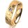 Ring 14 Karat Gelbgold 5.5 mm diamantmatt 1 Brillant G vs 0,090ct