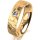 Ring 14 Karat Gelbgold 5.5 mm diamantmatt 1 Brillant G vs 0,090ct