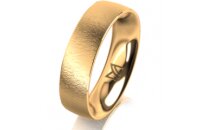 Ring 18 Karat Gelbgold 5.5 mm sandmatt