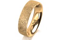 Ring 18 Karat Gelbgold 5.5 mm kristallmatt