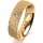 Ring 18 Karat Gelbgold 5.5 mm kristallmatt 1 Brillant G vs 0,025ct