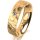Ring 18 Karat Gelbgold 5.5 mm diamantmatt 1 Brillant G vs 0,050ct
